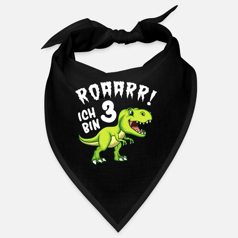 Dino Geburtstag Ich bin 3 Jahre Dino Geschenk Bandana