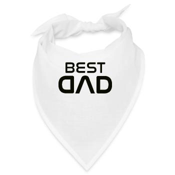 Best Dad bester Vater - Bandana - Weiß - Vorne