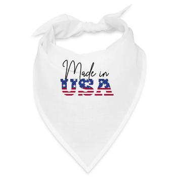 Made in USA - Bandana - Weiß - Vorne