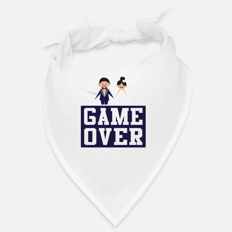 Game Over Ehemann Ehefrau Hochzeit Trauung Bandana
