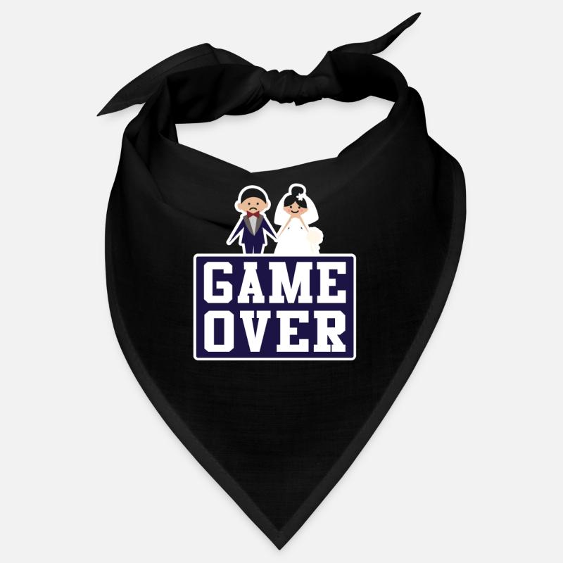 Game Over Ehemann Ehefrau Hochzeit Trauung Bandana