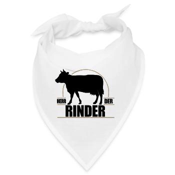Herr der Rinder - Bandana - Weiß - Vorne