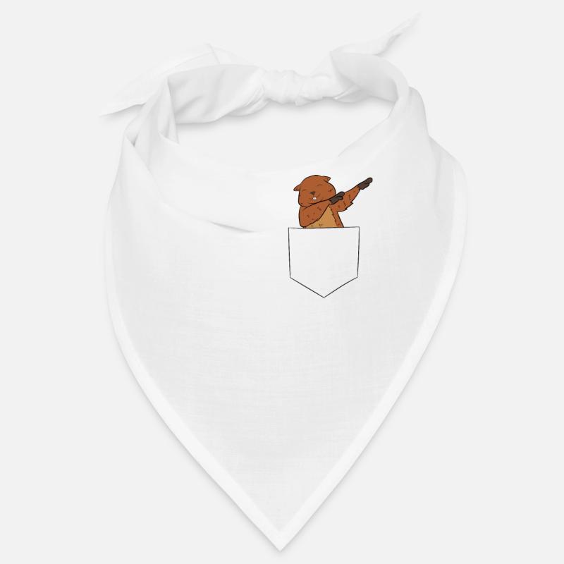 Drôle de castors de dabbing dans la poche castor Bandana