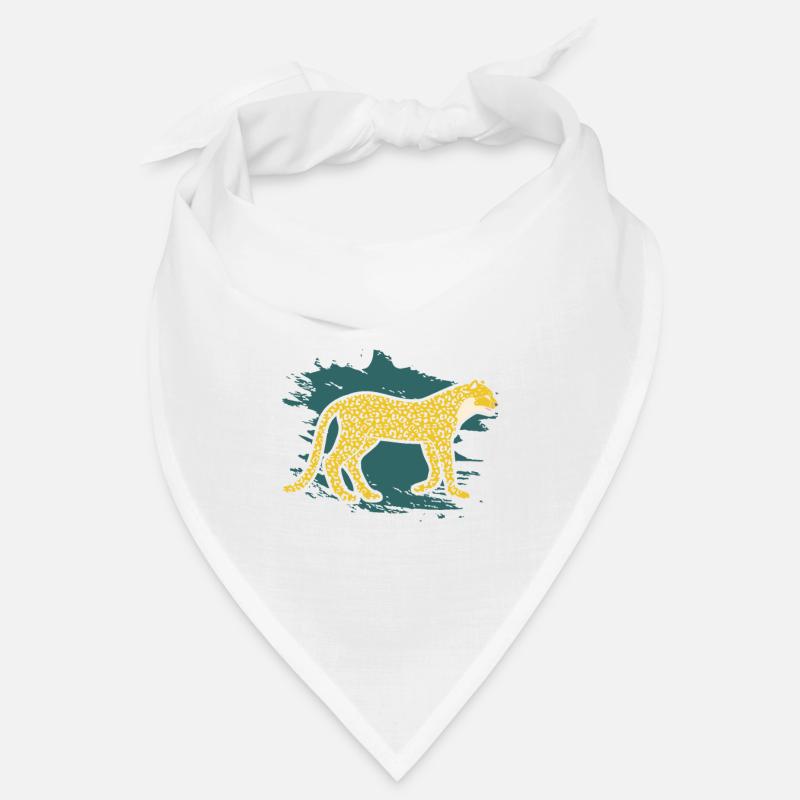 guépard - Bandana - blanc