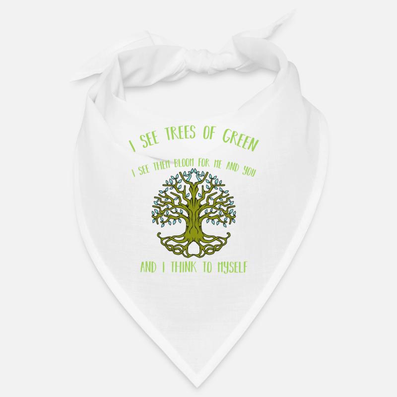 Grüner Baum Co2 Klima Umwelt Energie Bio Geschenk Bandana