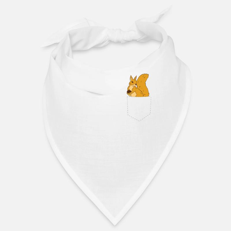 Eichhörnchen in der Tasche Niedliches Eichhörnchen Bandana
