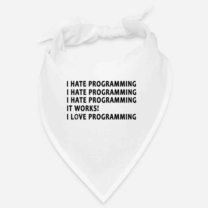 Programmeur Je Déteste programmer Bandana