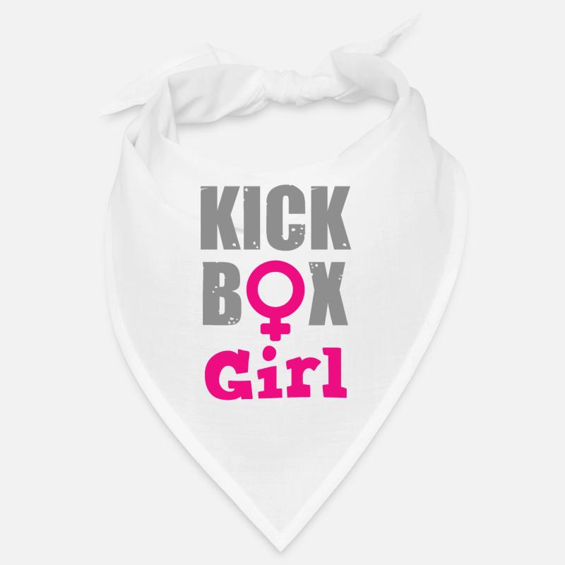 Fille de Kickboxing - Bandana - blanc