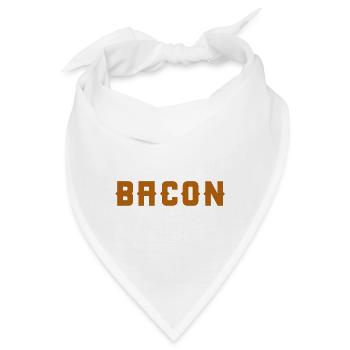 Mit Speck-Entwurf ist alles besser - Bandana - Weiß - Vorne