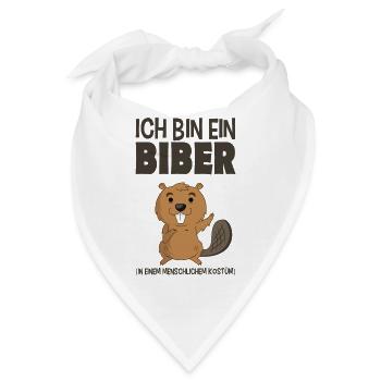 Biber - Bandana - Weiß - Vorne