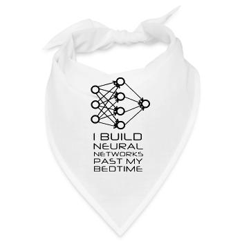 Neuronales Netzwerk - Machine Learning - Bandana - Weiß - Vorne