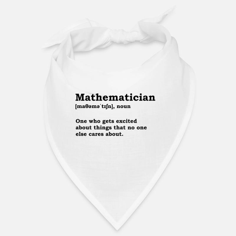 Mathematician funny saying math nerd gift Bandana
