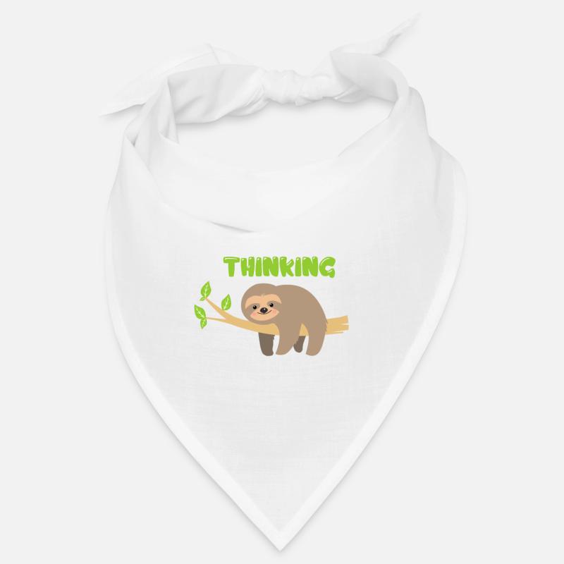Faultier - Bandana - Weiß