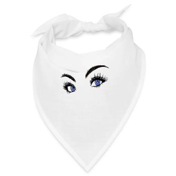 Schöne Augen - Bandana - Weiß - Vorne