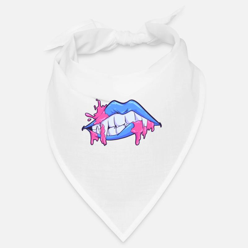 Masque visage bouche lèvres vampire Bandana