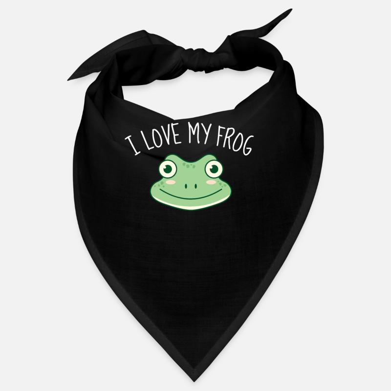 Frogs I love my frog toad gift Bandana