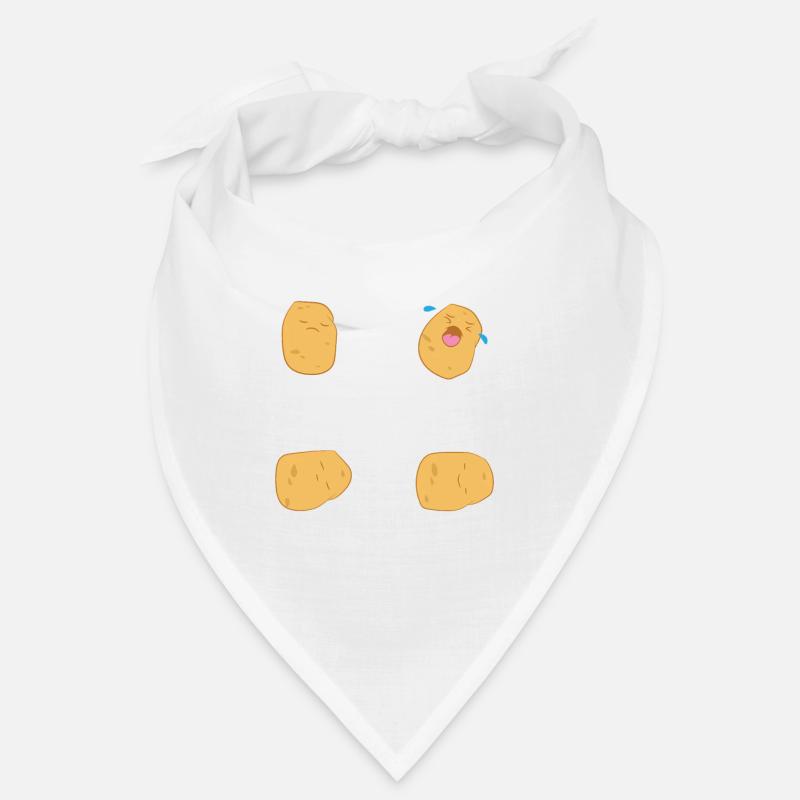 Ich bin eine Kartoffel - Bandana - Weiß