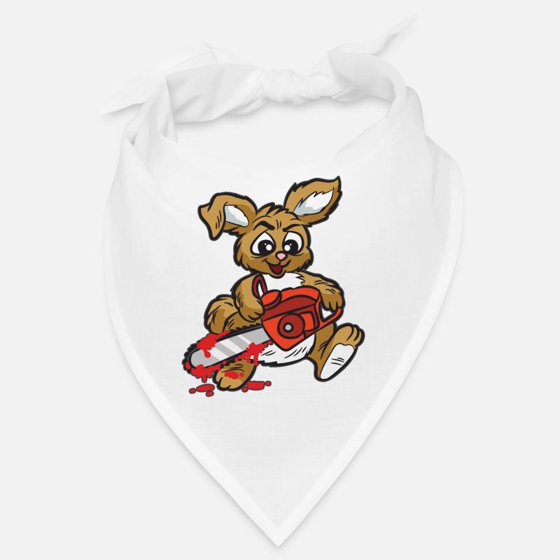 evil rabbit with chainsaw Bandana