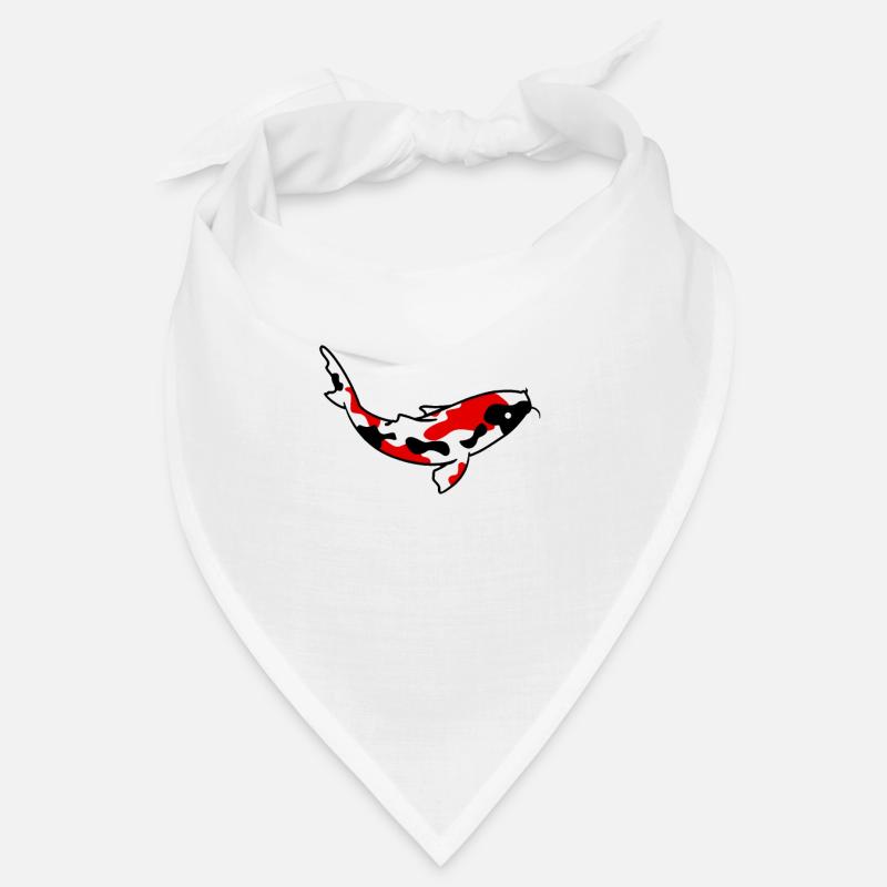 Koi Kois Koifisch Geschenk - Bandana - Weiß