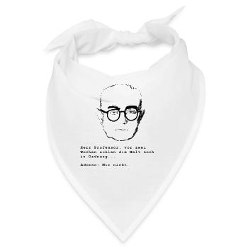 Kritische Theorie, kritische Weltsicht - Bandana - Weiß - Vorne