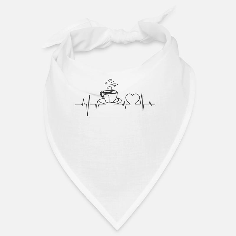 Kaffee Herzschlag Bandana