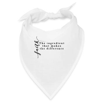 Faith Clothes & Faith Quotes - Bandana - Weiß - Vorne