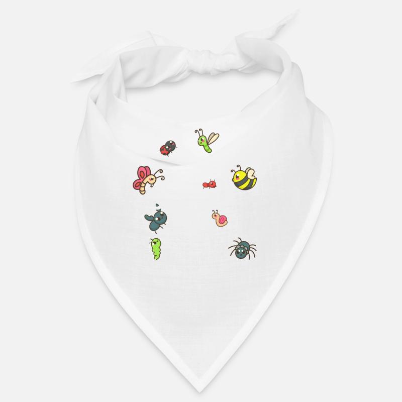 Insecte drôle Insecte facilement distrait par les insectes - Bandana - blanc