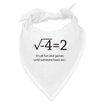 Mathematik - Bandana - Weiß - Vorne