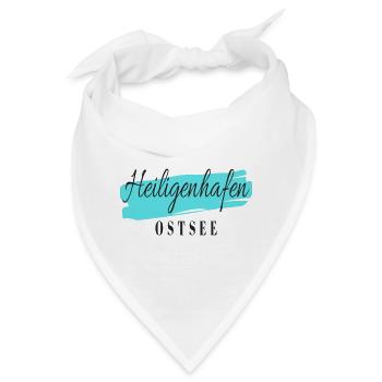 Heiligenhafen Ostsee - Bandana - Weiß - Vorne