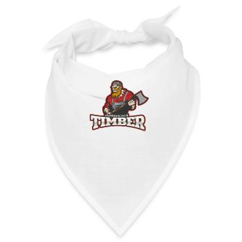 lumberjack Holzfäller Timber Baum fällt fällen Axt - Bandana - Weiß - Vorne