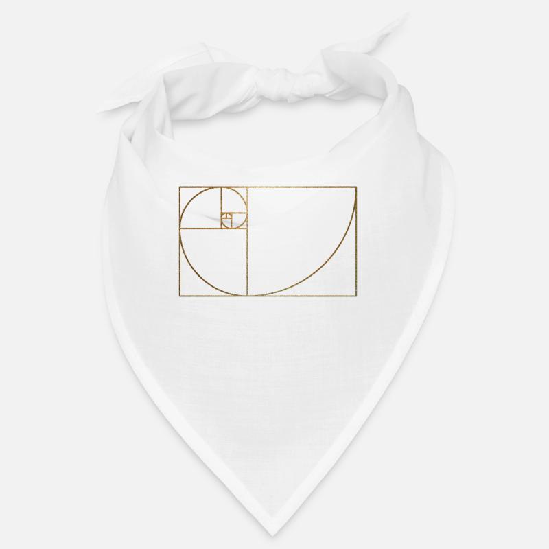Fibonacci Sequence golden section spiral Bandana