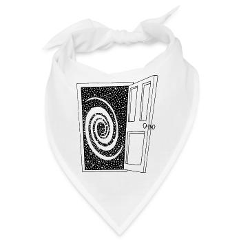 Tür zum Universum offen - Bandana - Weiß - Vorne