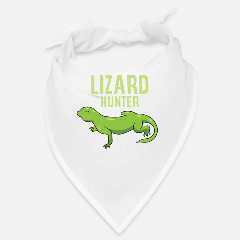 Lustige Eidechsen Jäger Reptil Eidechse Bandana