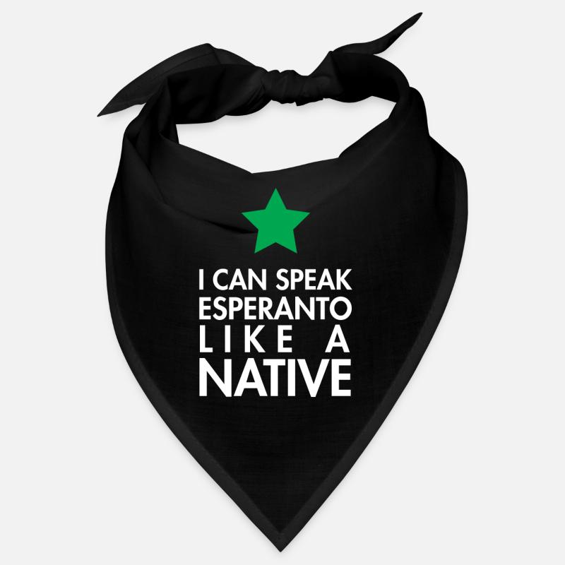 Esperanto Sprache native sprechen Geschenkidee Bandana