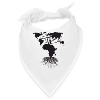 Afrika Kleidung - Bandana - Weiß - Vorne