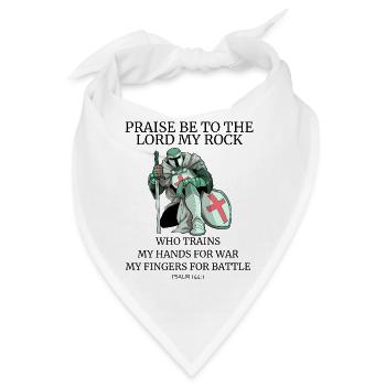 Tempelritter Spruch Templer Tempel Ritter Zitat - Bandana - Weiß - Vorne