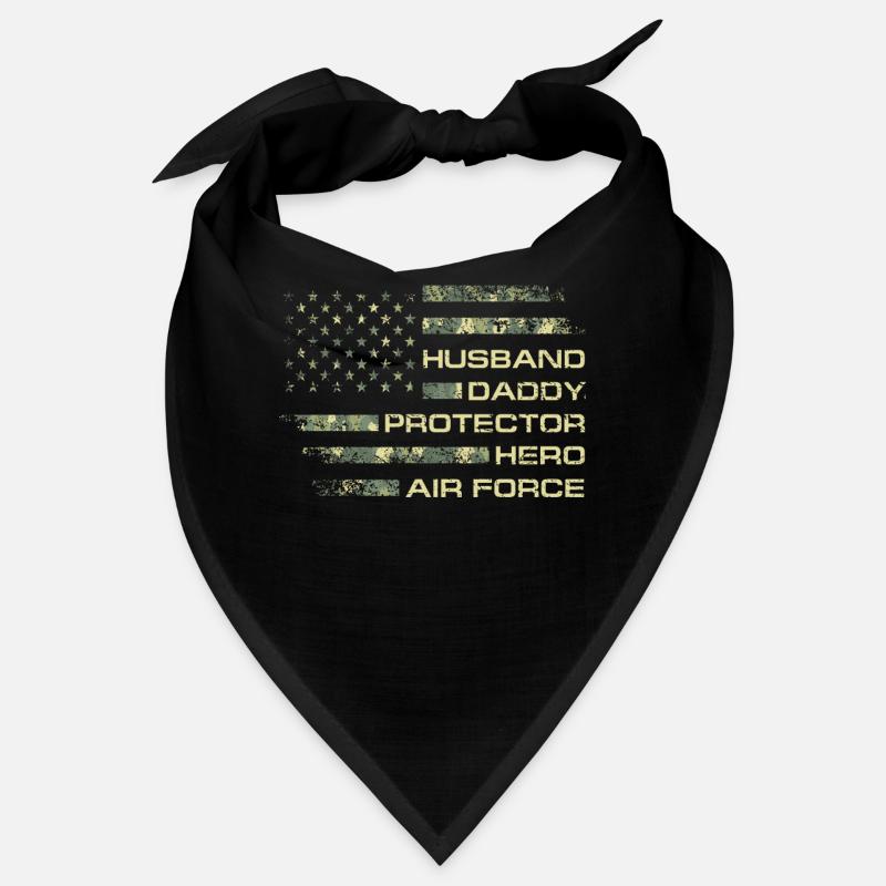 Husband Daddy Protector Hero US Air Force Veteran Bandana