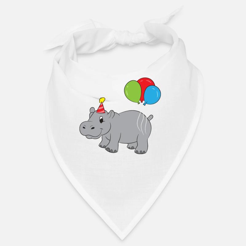 Nilpferd Geburtstag Süßes Nilpferd Bandana