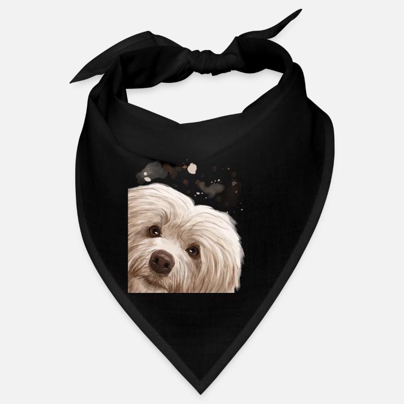 Curious Havanese Dog Bandana