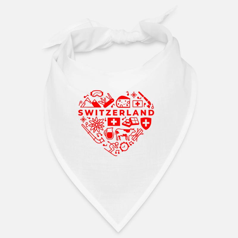 Schweiz - Bandana - Weiß