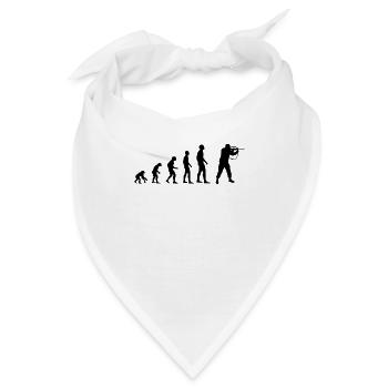 Evolution desmenschen Soldat Kämpfer Waffe - Bandana - Weiß - Vorne