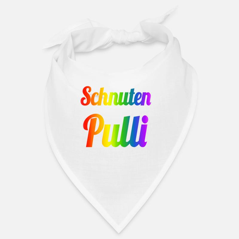 Schnutenpulli in Regenbogen Farben Bandana