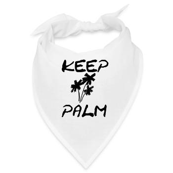 Keep palm - Bandana - Weiß - Vorne
