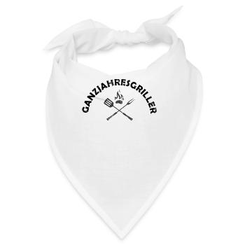 Barbecue Ganzjahresgriller Geschenk Für Barbecue - Bandana - Weiß - Vorne