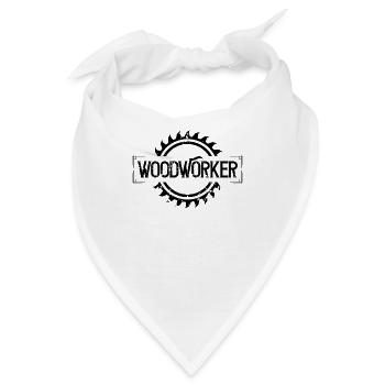 Waldarbeiter Holzarbeiter Holzfäller - Bandana - Weiß - Vorne