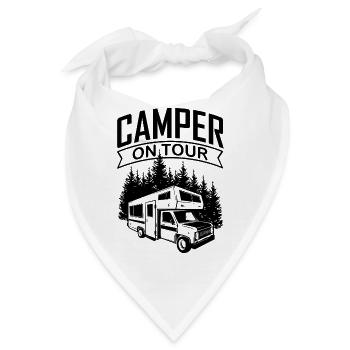 Camper on Tour - Bandana - Weiß - Vorne