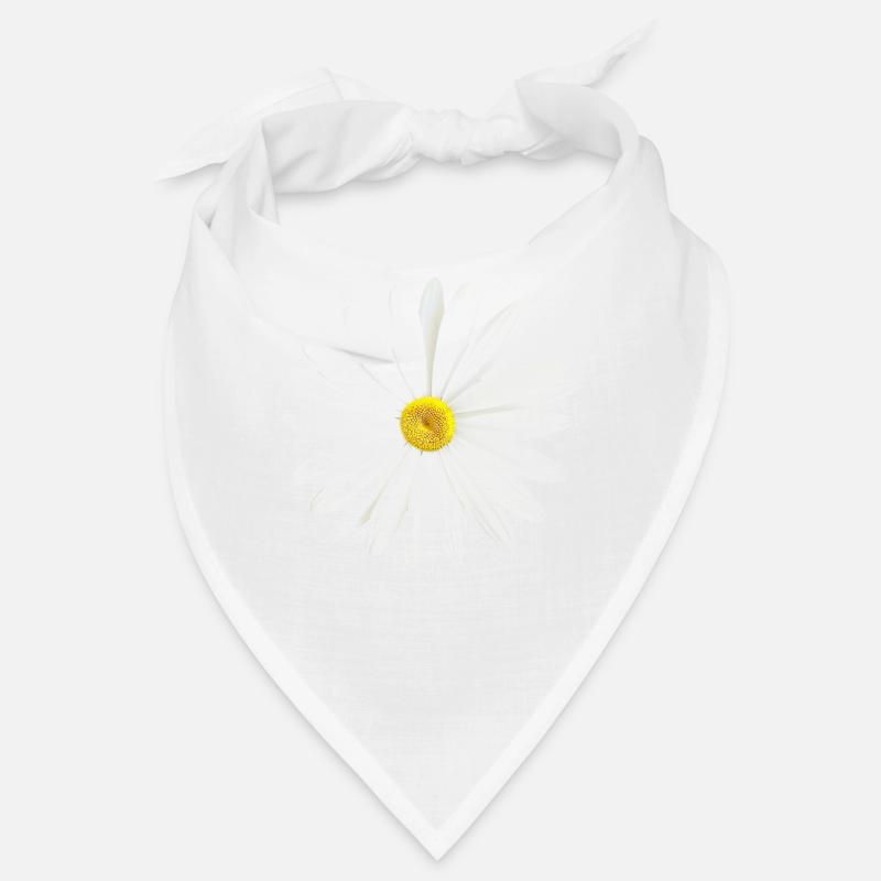 Gänseblümchen Weißes Blümchen Natur Geschenk - Bandana - Weiß
