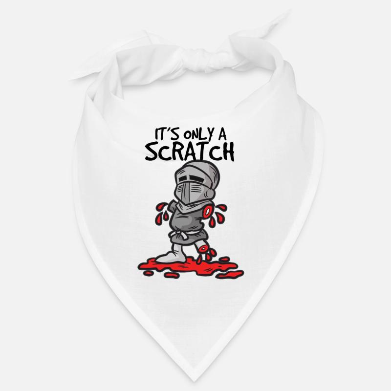 ITS ONLY A SCRATCH Ritter mit Fleischwunde Humor Bandana