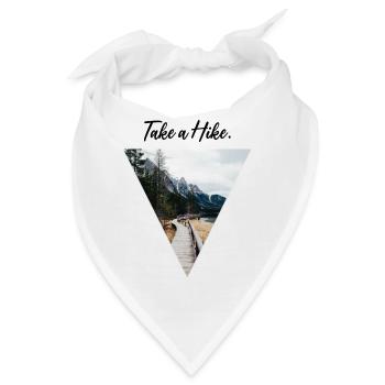 Take a Hike - Bandana - Weiß - Vorne