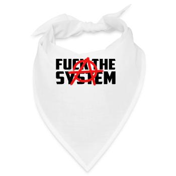 Anarchie Anarchist Atheist Punk Punker Symbol - Bandana - Weiß - Vorne